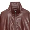 Bestseller Transfronterizo de AliExpress 2026 Primavera Nueva Moda Femenina Retro Chaqueta de Cuero con Cremallera y Cuello Alto