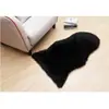 Alfombra de Felpa, Pelo Largo, Felpudo de Forma Irregular, Alfombra para Sala de Estar, Dormitorio, Mesita de Noche, Forma de Lana Artificial
