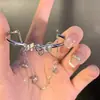 Pulseira de borboleta banhada a prata em cobre branco para meninas, transmissão ao vivo Douyin, design requintado de nicho, pulseira multicamadas, presente de aniversário