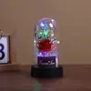 Cubierta Acrílica Transfronteriza Rosa Eterna Regalo Navideño Decoración con Flores Secas Decoración de Escritorio Rosa Eterna