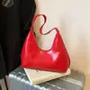 Bolso de piel sintética de alta calidad, nuevo bolso de hombro casual y elegante para mujer, bolso simple para debajo del brazo, bolso de mano de moda, bolso en forma de media luna