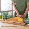 Tabla de cortar de madera de acacia para el hogar Cocina Tabla de cortar de madera maciza y para amasar Tabla de cortar Restaurante Cocina Tabla de cortar de madera engrosada Venta al por mayor