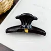 Presilha de Garra Estilo Francês Arco do Triunfo Luxo Leve Presilha Tubarão Acessório de Cabelo Elegante de Alto Padrão para Coque Espesso na Nuca