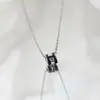Elegante Collar de Acero Titanio con Letra H para Mujer, Lujo Ligero Nuevo Modelo 2026, Cadena para Clavícula, Cadena para el Cuello de Nicho, Accesorio de Moda de Gama Alta