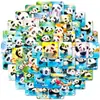 Pegatinas de Panda de Nuevo Estilo Transfronterizas de 56 Piezas para Jugar con Agua Materiales Decorativos de Panda de Dibujos Animados Lindos y Creativos Pegatinas Impermeables