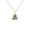 Collar de Árbol de Navidad de Plata de Ley con Perla y Lazo, Diseño Original de BaOBAo, para Mujer, Nicho, Lujo Ligero, Joyería de Regalo de Navidad