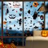 WSQT 30000 Halloween calavera fantasma bruja castillo sala de estar hogar fiesta ambiente ventana vidrio decorativo pared