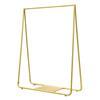 Luxo Leve Dourado Cabide de Prateleira de Loja de Roupas Femininas Cabide para Roupas ao Vivo Arara de Roupas de Chão Arara de Exposição para Loja de Roupas