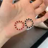 Anillo de Plata de Ley S925 con Ágata Roja Natural, Anillo de Ágata Negra de Moda con Cuentas, Estilo de Lujo Ligero, Adecuado para Ir al Trabajo y para Apilar