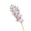 Flores Artificiales del Lugar de Origen, Orquídea Dendrobium de 9 Cabezas para Decoración de Salón de Bodas, Orquídea Phalaenopsis Asequible