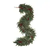 Guirlanda de Natal de cedro artificial Amazon transfronteiriça, trepadeira falsa de todas as cores verdes para feriado, pendurar na lareira, porta, decoração de Natal