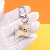 Colgante Hebilla Colgante Gato Lindo Tridimensional Anillo Cadena Llavero Gato Acostado Colgante Ropa Teléfono Móvil Venta al por Mayor Transfronteriza