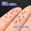 Plata de ley s925 Plata rota Varios Taels Cuentas Mini espaciadores Cuerda de mano trenzada Pulsera Collar Accesorios hechos a mano diy
