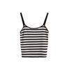 No hay devoluciones ni cambios, Camisola Estilo Ins para Mujer, Tejido de Punto Rayado Otoñal Ajustado Elástico Capa Base 5655