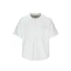 Yidao Vintage 2026 Verão Novo Estilo Old Money Gola Henley Manga Curta Unissex Solta Casual Para Ir ao Trabalho Preguiçosa Camiseta