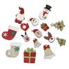 Série de Natal Adesivos de Tecido com Pó Dourado DIY Acessórios de Decoração de Natal Roupas Infantis Sapatos e Chapéus Adesivos de Patch Decoração de Natal