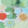 Molde de Resina DIY Amapola Pétalos de Trébol Hojas Hongo Cactus Etiqueta Molde de Silicona Pascua