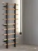 Estrutura de Madeira com Costelas Equipamento de Fitness Doméstico Interno Assistência para Barra Fixa Estrutura de Madeira Treinamento Dança Leg Press Alongamento