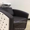 Cama pequena para lavar cabelo de barbeiro, poltrona reclinável para lavar cabelo, lavatório especial de cerâmica para salão de cabeleireiro, lavatório fundo, cama de lavagem
