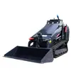 Cargadora Compacta con Ruedas Pequeña Sitio de Construcción Interior Desmontaje Huerto Limpieza de Basura Agrícola Carretilla Elevadora Pequeña