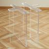 Pernas de mesa acrílicas transparentes 20-100mm pernas de mesa suporte de mesa de jantar tampo de rocha suporte de suspensão para mesa de ilha pés atacado