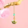 Pulsera Tejida de Cuerda de Cinco Colores del Festival del Bote del Dragón con Nudo de Flor de Durazno, Pulsera Semi-Terminada Hecha a Mano DIY para Niños, Venta al por Mayor de Regalos