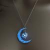 Collar Luminoso de Luna de Moda que Representa Mi Corazón, Colgante Personalizable DIY en Forma de Corazón, Directo del Fabricante, Moderno y Personalizado