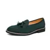 Zapatos Nuevos para Hombre de Gran Tamaño Otoño e Invierno Transfronterizos, Moda Retro de Caña Baja Casual de Moda Slip-On para Jóvenes de Cuero, Envío Directo de Una Pieza