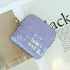 Organizador de joyería, monedero, tarjetero y llavero de piel de grano superior con patrón de cocodrilo, transfronterizo, gran capacidad, portátil