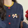 Broche de Pônei de Tecido Vermelho para o Ano do Zodíaco, Acessório Decorativo de Suéter para Atmosfera de Ano Novo, Broche de Pônei Fofo