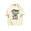 Novo Top Feminino de Manga Curta com Estampa de Filhote Fofo Moda Coreana Versátil Roupa de Trabalho Casual Camiseta de Algodão Puro Gola Redonda