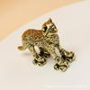 Ornamentos de Gato de Esqui Antigo de Latão Decoração Artesanal de Mesa para Sala de Estar Doméstica Escritório Bichinho de Estimação para Chá Ornamentos de Animais Brincar