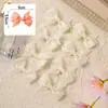 Accesorios casuales Transfronterizos europeos y americanos Accesorio para el cabello de lazo cinta acanalada de color sólido lazo pinza pequeña para el cabello para niños