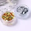 Novo Glitter para Nail Art, Glitter Grande Dourado e Prateado Brilhante, Pó de Glitter Fino Hexagonal Ultrafino, Decorações de Unhas, Especial para Nail Art