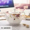 Cerámica Blanca Pura Hueso de China Tetera Grande Alta Temperatura Filtro Hervidor Agua Fría Cafetera Tetera Doméstica Juego de Té Porcelana