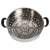Cesta para cozinhar a vapor para uso doméstico, tamanho grande, elevada, adequada para fogões elétricos, cesta pequena para cozinhar a vapor, de qualidade alimentar, universal, espessa