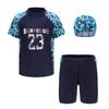 Traje de Banho Masculino 2025 Dividido Médio e Grande Traje de Banho Infantil Menino Traje de Banho de Secagem Rápida Jovem Traje de Banho