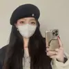 Novo Boina de Lã Outono e Inverno para Mulheres, Estilo Coreano Tendência Afina o Rosto Chapéu Quente de Artista