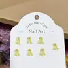 Joias para Nail Art de Resina Dinossauro de Desenho Animado Comida Fofa Brinquedo Joias para Unhas Brincos Capa de Celular Acessórios de Unha Vestíveis