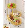 Lujo Ligero Nuevo Estilo Cesta Escurridora Plato para Frutas Sala de Estar Hogar Mesa de Café Colgante para Snacks Plato Cesta Escurridora Plato para Frutas Cesta para Verduras