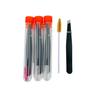 Acero inoxidable negro boca plana boca oblicua pinza para cejas pinza para cejas herramienta de maquillaje multiusos pinza para depilar vello suministro de dos yuanes