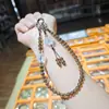 Pingente de corrente para celular chaveiro com contas DIY acessório pendente de jade feminino estilo antigo chaveiro decorativo para bolsa