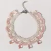 Novo Bracelete de Miçangas de Arroz Estilo Milênio Y2K, Joia Trançada Doce em Cores Contrastantes, Novo Acessório de Mão com Design Nicho Estilo Chinês para Mulheres