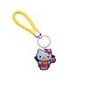 Llavero de cuerda trenzada creativo de la serie Hello Kitty de Amazon, colgante de coche creativo Dunhuang de cuero con dibujos animados