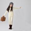 Trajes Térmicos para Niños de Otoño e Invierno Color Sólido Talla Pequeña y Mediana Ropa para Niños Niños y Niñas Ropa Interior Algodón Lycra Ropa de Otoño Ropa para Dormir Ropa para Casa