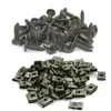 Carcasa de Piezas de Plástico para Automóvil, Motocicleta, Vehículo Eléctrico, Tornillos Autorroscantes Verde Militar, Tuercas, Hebillas de Tarjeta, Clips de Hierro