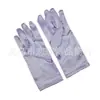 Accesorios para Mujer de los Años 1920 Spandex Satén Flocado Guantes de Charol Accesorios de Disfraz para Fiesta de Baile Transfronteriza en Stock