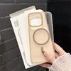 Funda para Teléfono Móvil de Gasa Suave Magnética Adecuada para iPhone16Promax Apple 15 Color Transparente 14 Todo Incluido 13 Juegos 12/11