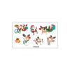 Novos Adesivos de Transferência de Vela de Natal Spot Decoração de Adesivos para Festa de Feriado Adesivos de Tatuagem de Natal para Crianças