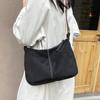 Bolso de mano gamuza otoño 2024 nuevo gran capacidad terciopelo color contrastante nicho bandolera bolso de mano para ir al trabajo bolso